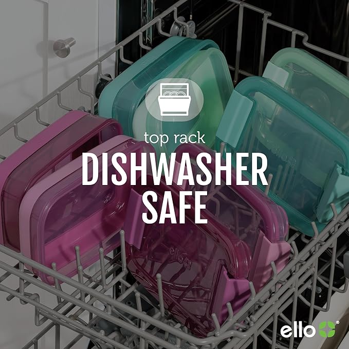 Ello 2-Pack Lunch Stack Plastic Food Storage Container Bento Box