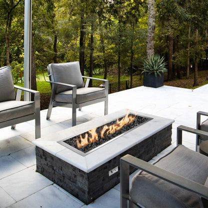 Stanbroil 30 x 6 Inch Linear Drop-in Fire Pit with Spark Ignition Kits, 304 Stainless Steel Gas Firepit for Outside DIY Firepit - Propane Gas Version