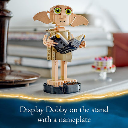 LEGO Harry Potter Dobby the House-Elf Building Toy Set - Movable Wizarding World Character Figure - Gift for Mothers & Kids' Bedroom Decoration for 8+ Year Old Girls, Boys, Teens - 76421