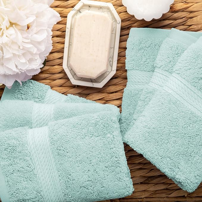 Superior Solid Egyptian Cotton Face Towel Set