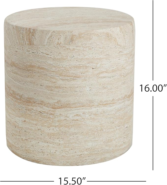 Christopher Knight Home Outdoor Round Side Table, Patio Garden Stool End Coffee