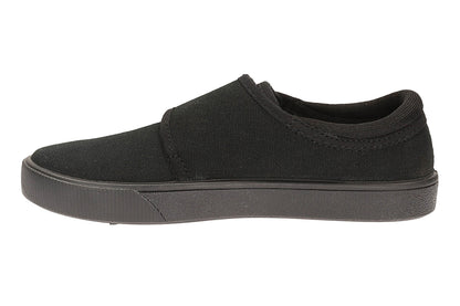 Clarks Hopper Run Kid Textile Plimsolls In Black Standard Fit Size 11½