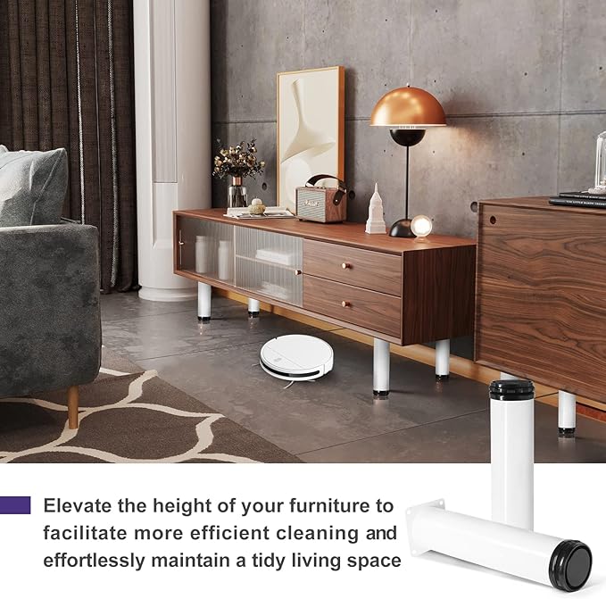 10 Inch Metal Furniture Legs Stainless Steel Adjustable Legs White Metal Legs