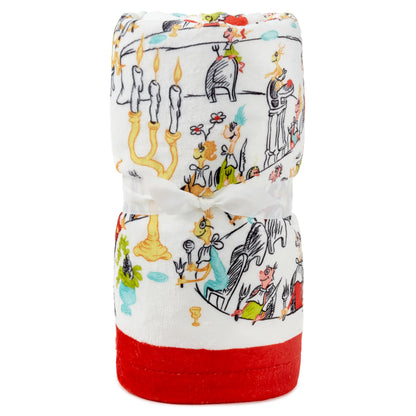 Hallmark Dr. Seuss's How The Grinch Stole Christmas! Throw Blanket (Storybook Scenes), 50x60
