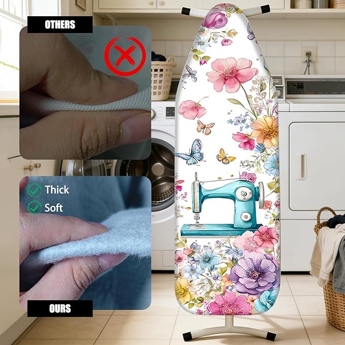 Nuxovilar Ironing Board Cover Needle Cotton 15x54 Inches | Ironing Board Cover