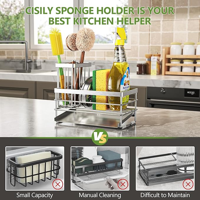 Cisily Sink Caddy Sponge Holder