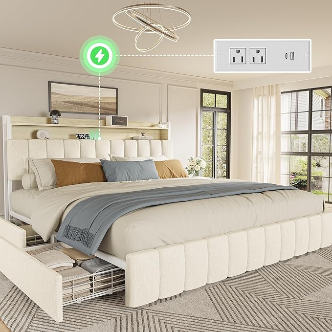 PRAISUN Bed Frame King Size