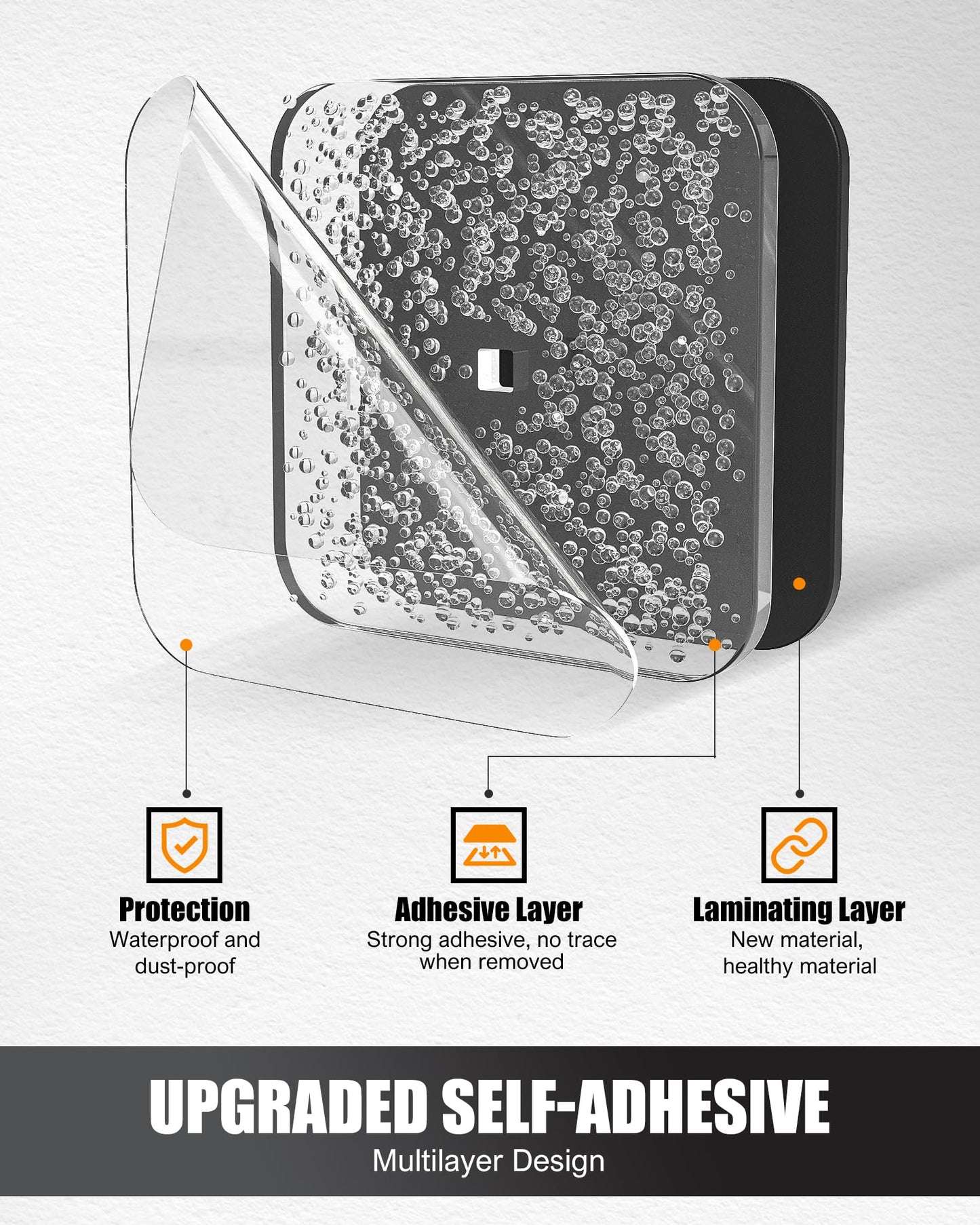 Sunfanie Hat Rack for Hat Storage (4-Pack), Multi-Purpose Hat Organizer, Strong Adhesive Hooks for Wall Organizer for Baseball Caps, Two Mounting Options Hook, Black