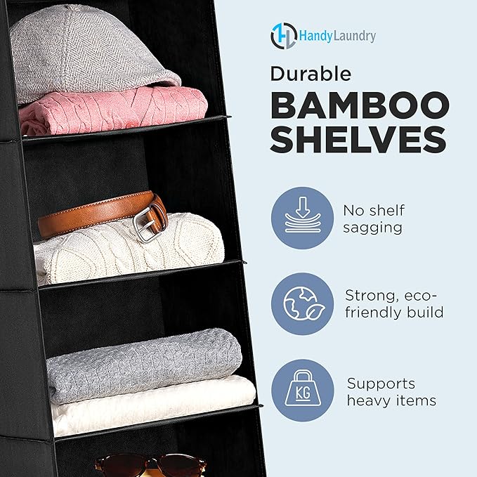 Handy Laundry Hanging Closet Organizer