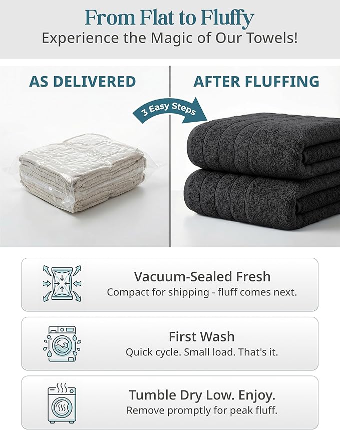 Casa Platino 100% Cotton Bath Towel Pack of 8