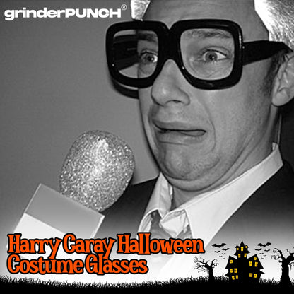 grinderPUNCH Thick Square Frame Clear Lens Glasses Eyeglasses Super Oversized Fashion and Costume - Matte Black