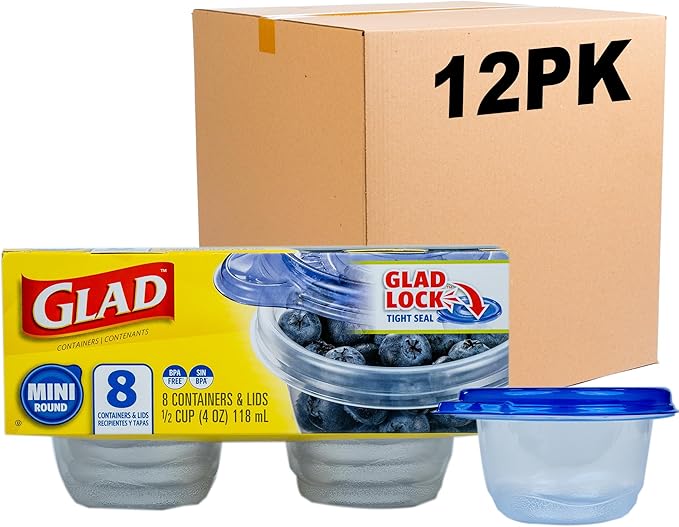 Glad GladWare Mini Round Food Storage Containers