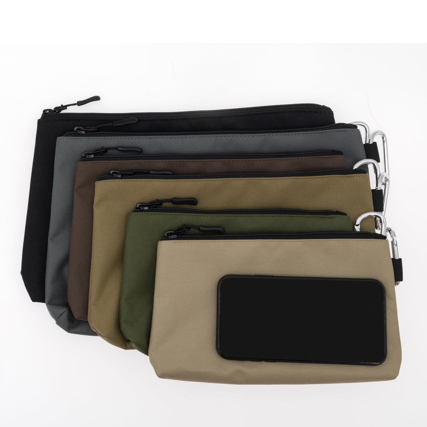 COREFLEX Premium Tool Pouch Zipper Bag, Small Tool Bag, Multipurpose Storage pouch, Heavy duty Flat Bottom Tool bag with YKK Zipper (6 pack Combo mixed size)