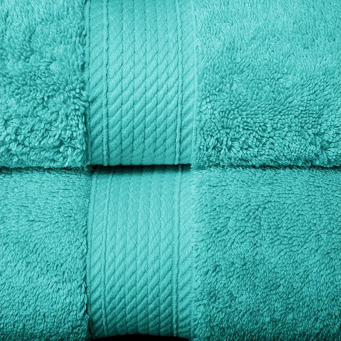 SUPERIOR Egyptian Cotton Pile 10 Piece Towel Set, Includes 2 Bath, 4 Hand