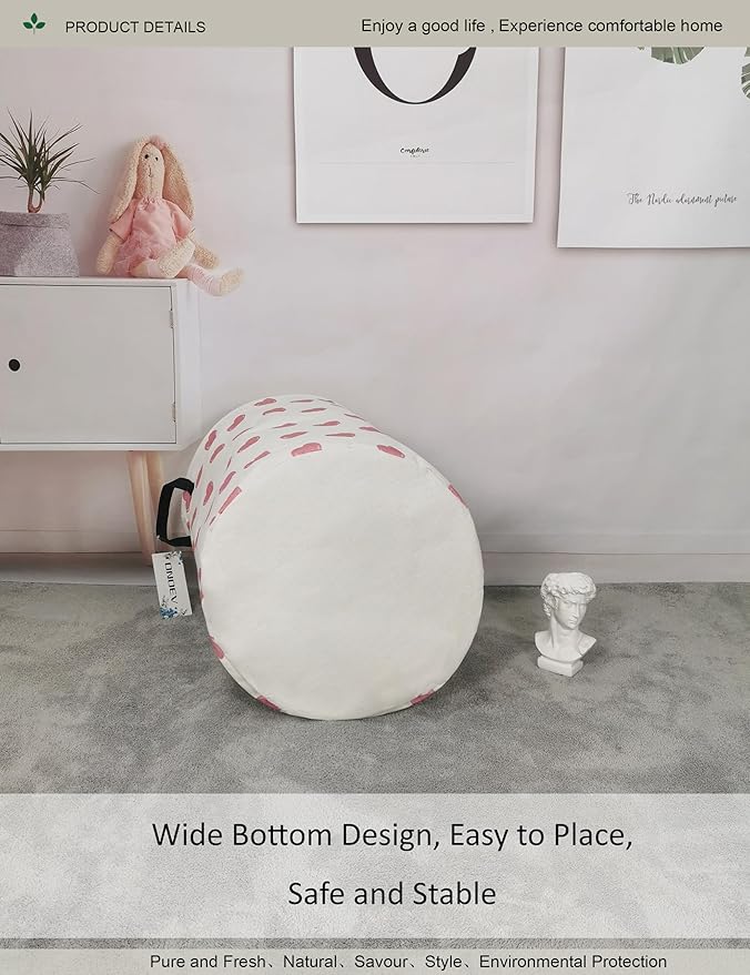 Round waterproof laundry basket, foldable storage basket, laundry Hampers