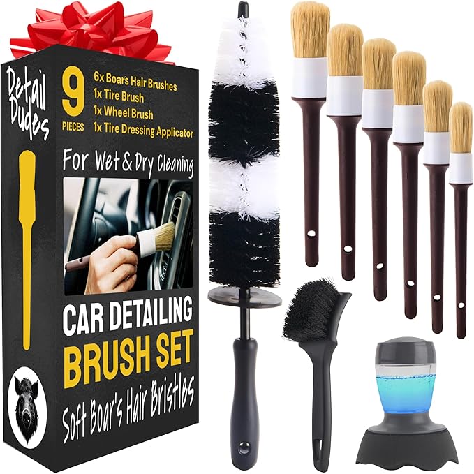 Boar Hair Detailing Brush Set