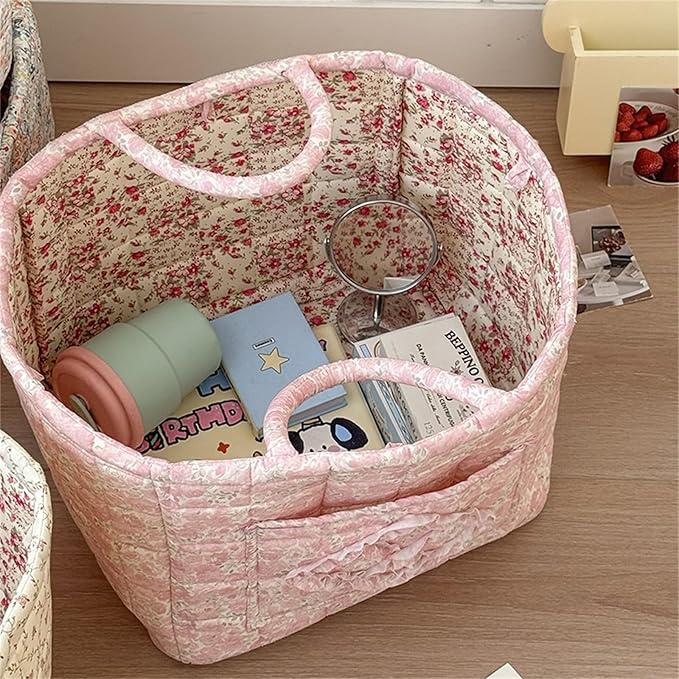 Quilted Fabric Storage Basket