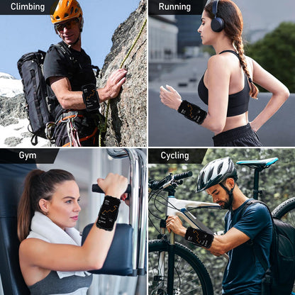 HLOMOM Wristband Phone Holder for Running,Forearm Armbands 360° Rotatable & Detachable Compatible with All 4.5-7 inch Cellphone for iPhone 16/15/14/Pro/ProMax/13/12/11/mini/XS/XR,for Workout Jogging