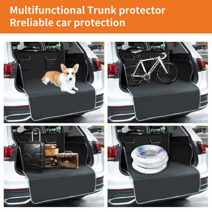 Toozey Car Boot Protector - Universal Nonslip Liner Protector with Side Protection and Bumper Protection, Waterproof & Antifouling, Robust Dog Car Boot Cover, Easy to Clean - Black
