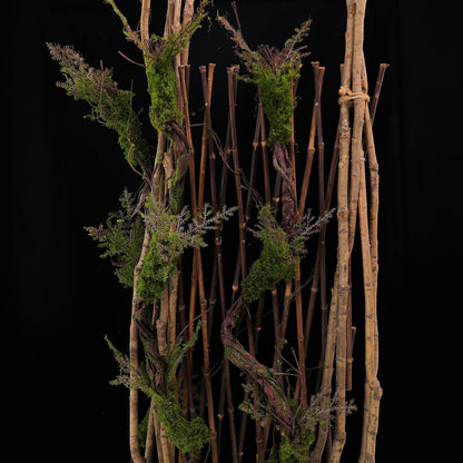1Pcs 78.9inch Large Bendable Artificial Tree Branches Moss Sturdy Hanging Plants Leaves Grape Vines Thick Tree Trunk Twigs Greenery Stems Cherry Blossom Garland for Halloween Outdoor Forest Decor