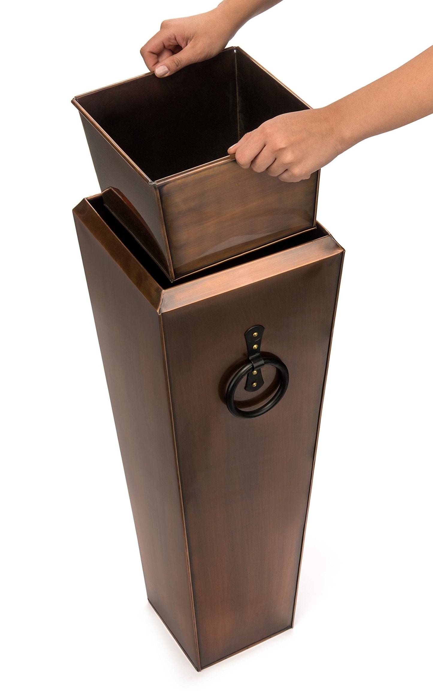 H Potter Tall Outdoor Planters Copper Large Flower Pots Indoor for Patio Balcony Garden Deck Front Porch Entryway Antique Copper Single Large
