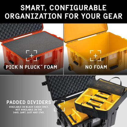 Pelican Air 1607 Case With Padded Dividers - Black
