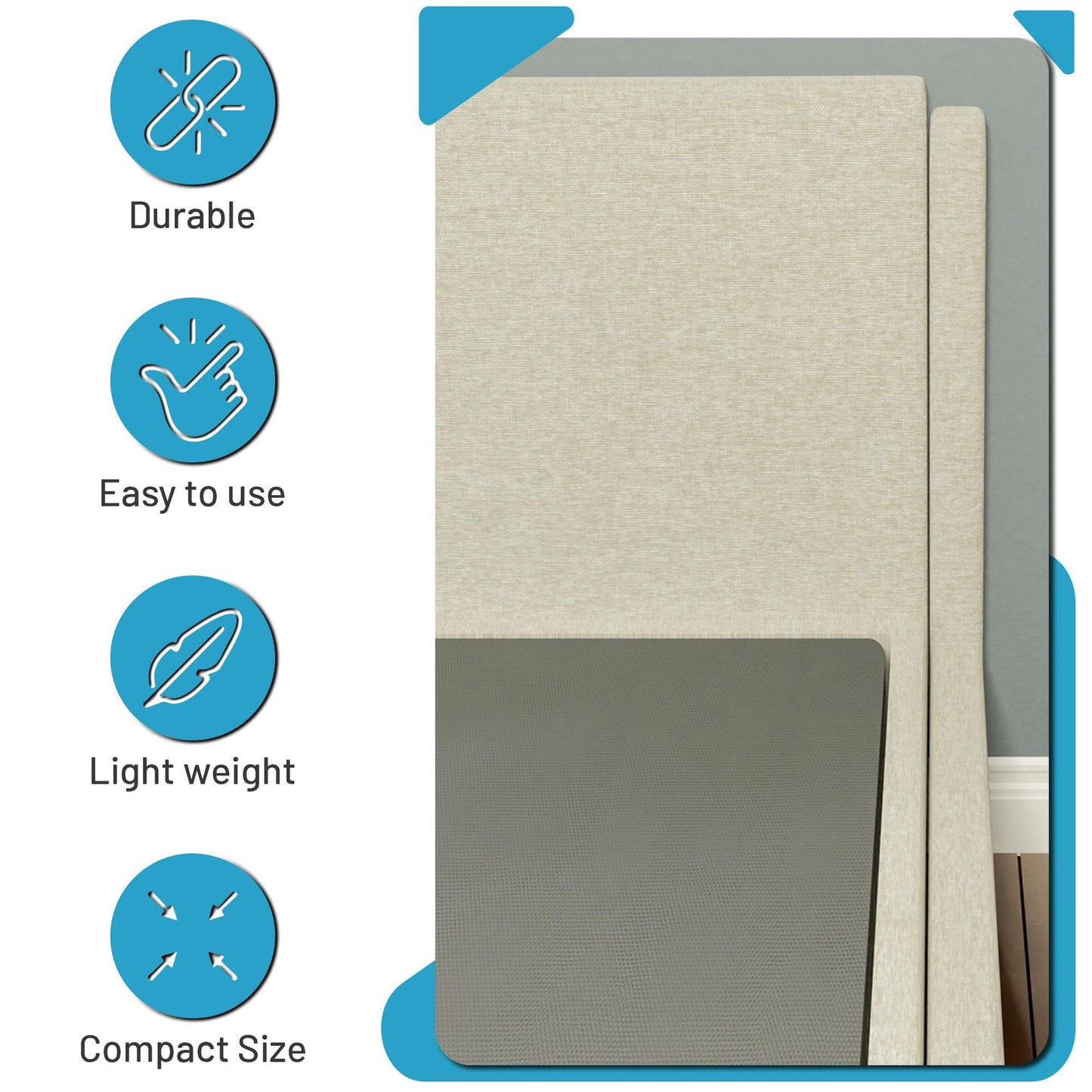 Treaton, 1.5-Inch Split Fully Assembled Bunkie Board for Mattress/Bed Support, Twin