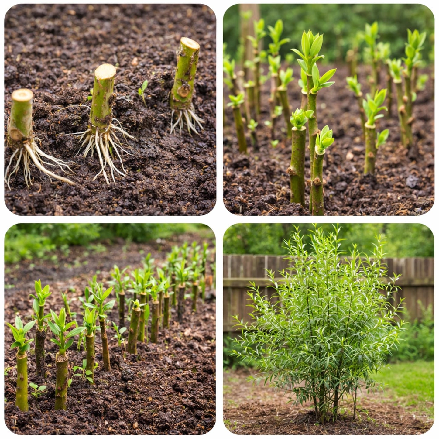 Hybrid Willow Tree Cuttings – Fast Growing Privacy & Shade Trees – Easy to Root Live Cuttings – Cold Hardy, High Yield Trees for Screens & Windbreak (5 Cuttings)