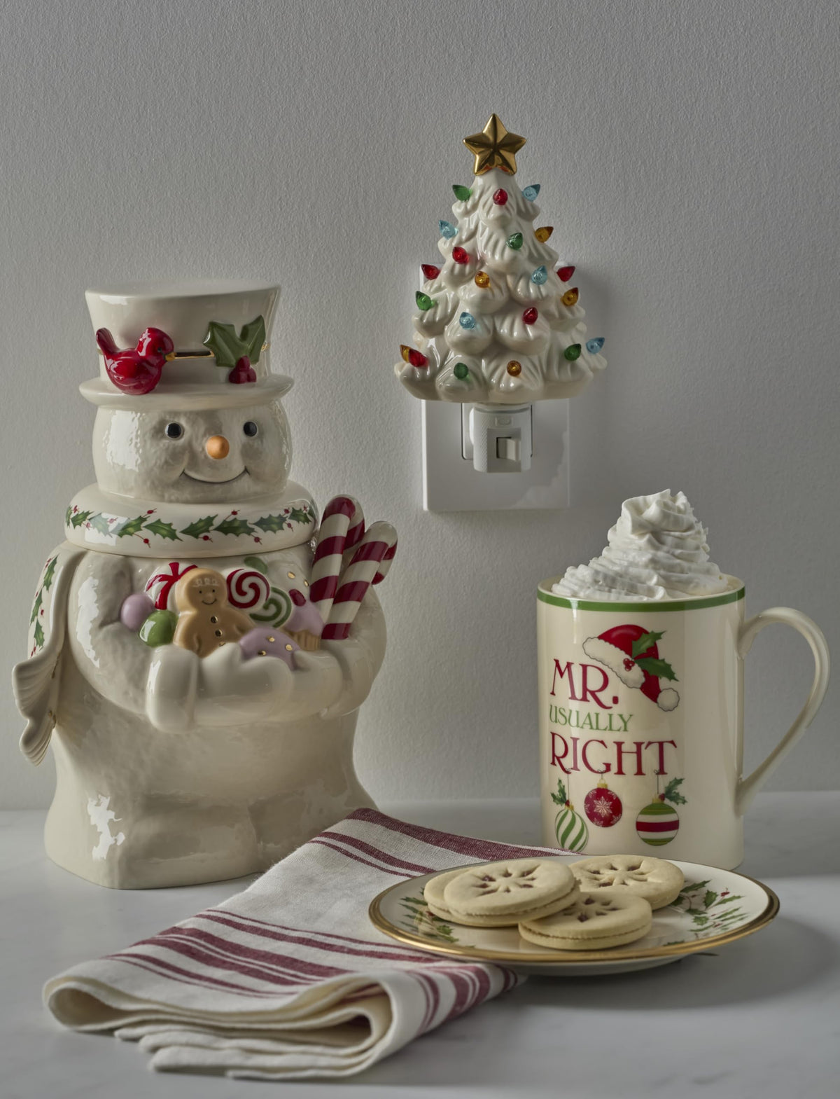 Lenox 897959 Treasured Traditions Tree Night Light, Christmas Decorations, Indoor Decor