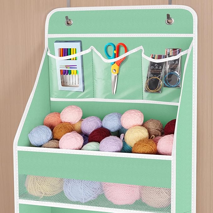 Univivi 5-Shelf Fabric Door Storage Over Door Hanging Organizer