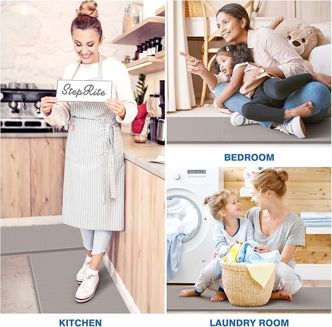 StepRite Kitchen Mats, Cushioned Anti Fatigue Kitchen Mats
