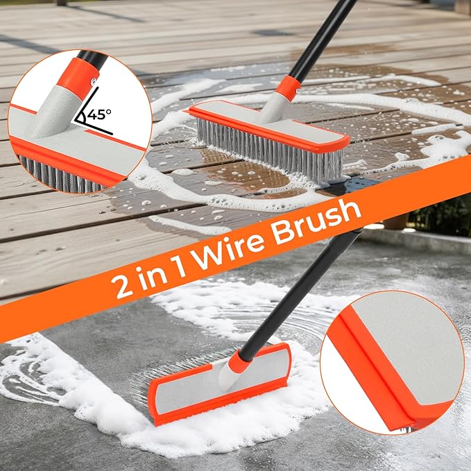 MAVRIZ Stainless Steel Concrete Brush