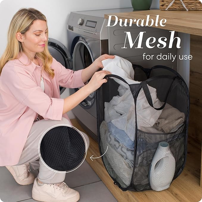 Handy Laundry Collapsible Mesh Pop Up Hamper