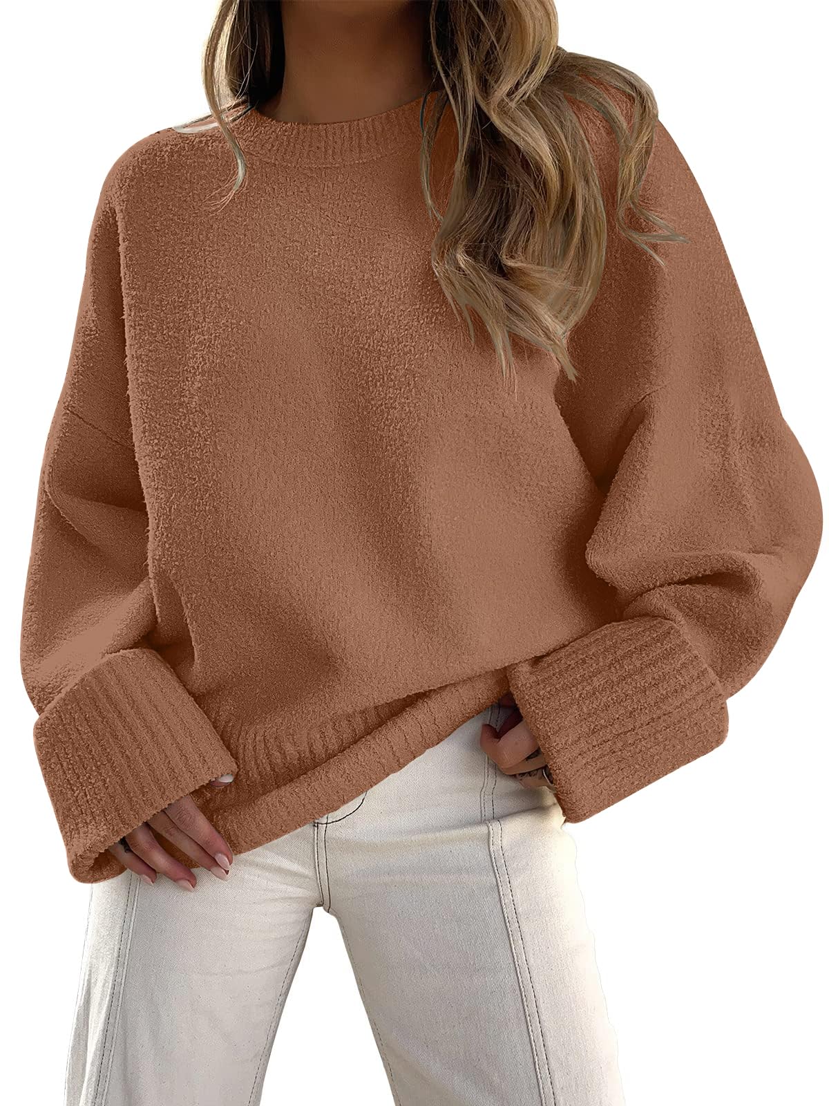 LILLUSORY Women's Oversized Sweaters Fuzzy Chunky Warm Pullover Sweater