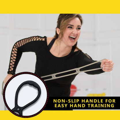 Walk at Home Resistance Bands 7 Ring Adjustable Resistance Bands for Working Out Home Workout Walking Exercise Workout Bands Fitness Program Exercise Bands Stretch Bands for Recovery, Black