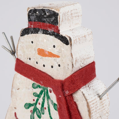 Primitives by Kathy Hand Lettered Christmas Winter Wishes Chunky Sitter Snowmen (Set of 3)