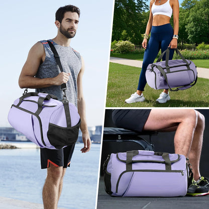 FINYIOE Gym Bag for Men Women, Purple