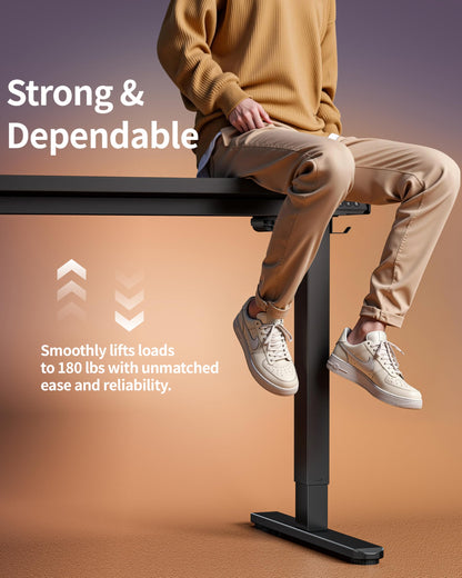 BIZUM Electric Standing Desk 63 x 24 Inch Computer Desk-Gaming Desk Black Home Office Desks Height Adjustable Memory Stand Up Computer Workstation