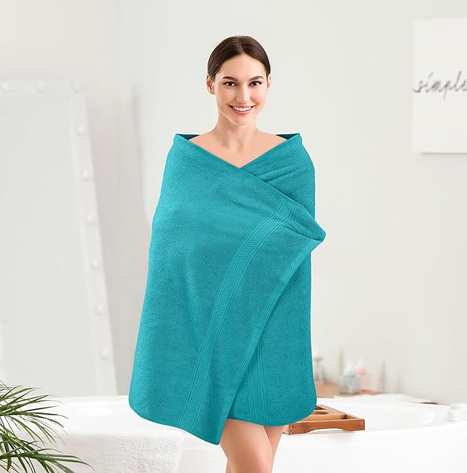 Utopia Towels 4 Pack Premium Bath Towels Set, 27 by 54 Inches, 100% Ring Spun