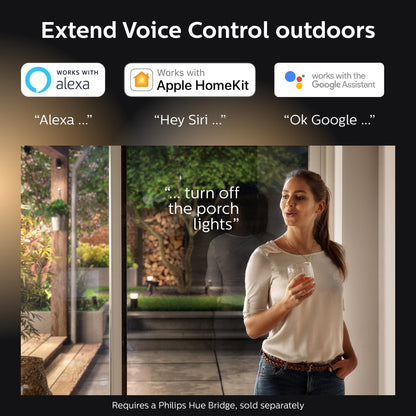 PHILIPS Hue Smart 100W PAR38 LED Bulb, 2 Pack, White & Color Ambiance Color-Changing Light, 1300LM, E26, Outdoor Light Bulbs, Control with Hue App, Works with Alexa, Google Assistant and Apple Homekit