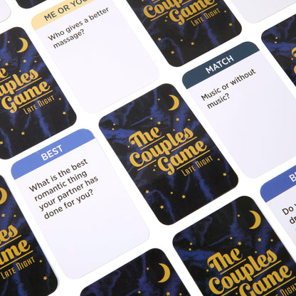 The Couples Game Late Night [Fun Adult Card Game for Date Nights | Romantic Couples Gift for Him or Her | 150 Questions for 2 Players | Perfect For Anniversary, Engagement, Valentine's Gift]