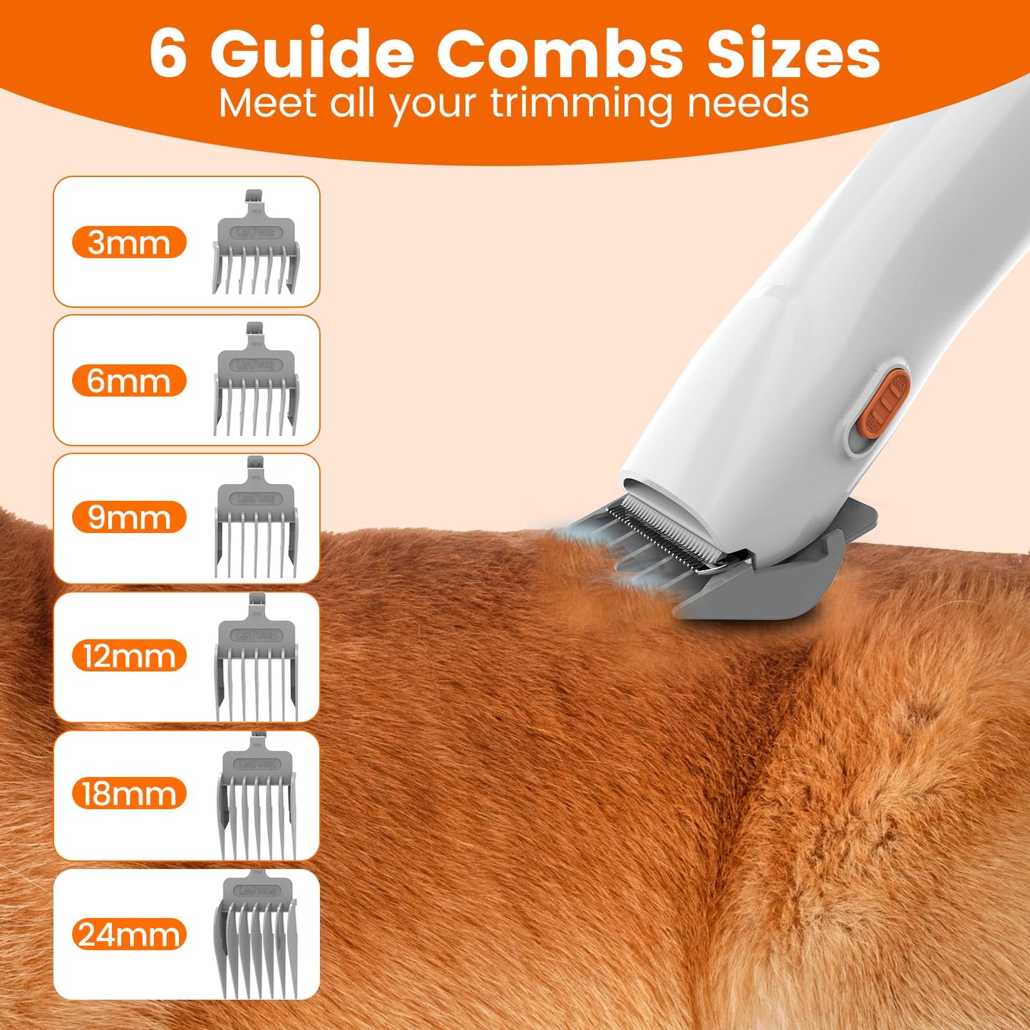 ubrobo Dog Grooming Vacuum, Dog Grooming Kit with Pet Clippers, 12,000Pa Pet Hair Grooming Vacuum for Dogs, Vacuum Brush for Shedding Grooming, Low Noise Home Cleaning Tool in 1, PG10