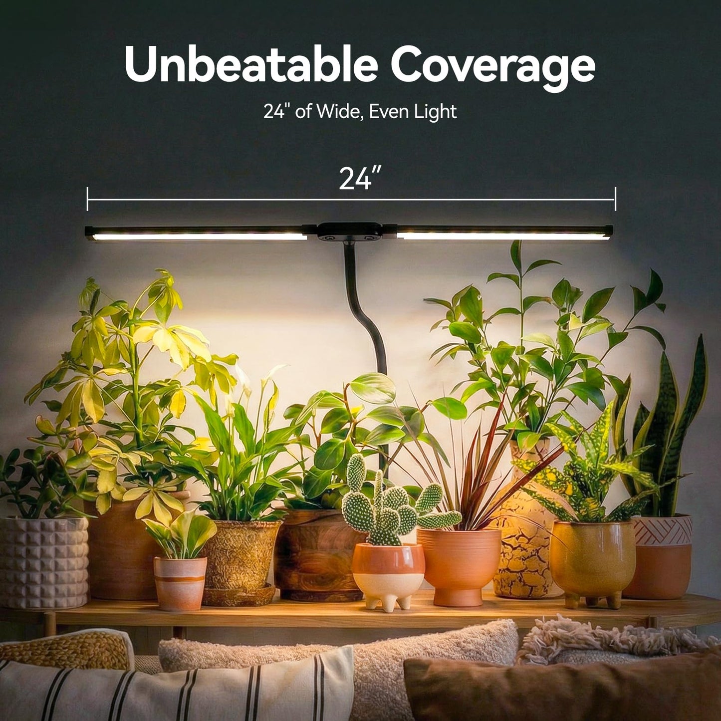 3CCT Grow Lights for Indoor Plants, 168 Full Spectrum LED Plant Light for Indoor Growing with 180° Expandable Lamp Head, 4/8/12H, Dimmable, 67in Tall Adjustable Standing Grow Light with 360° Gooseneck