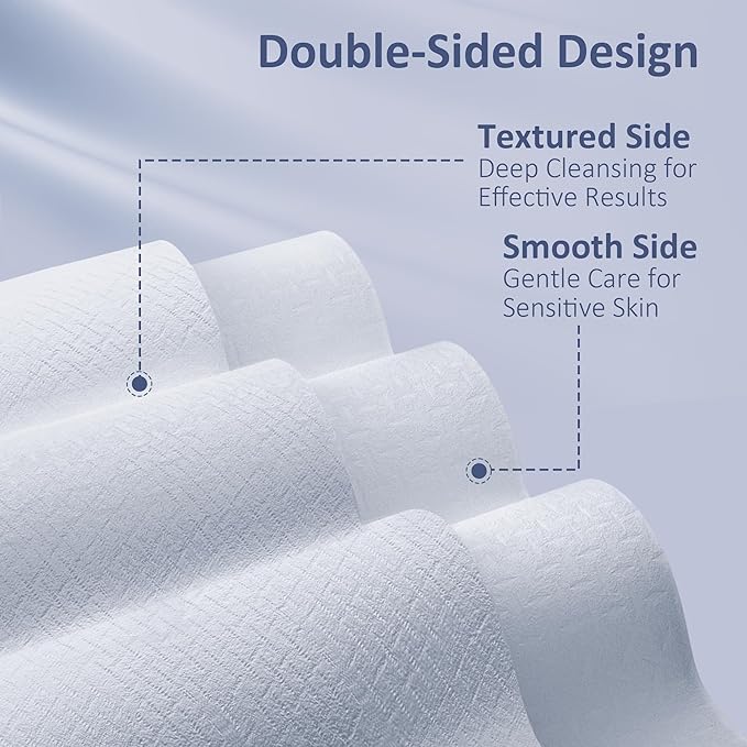Ourmed Life Face Towels, Disposable Biodegradable Clean Face Wipes