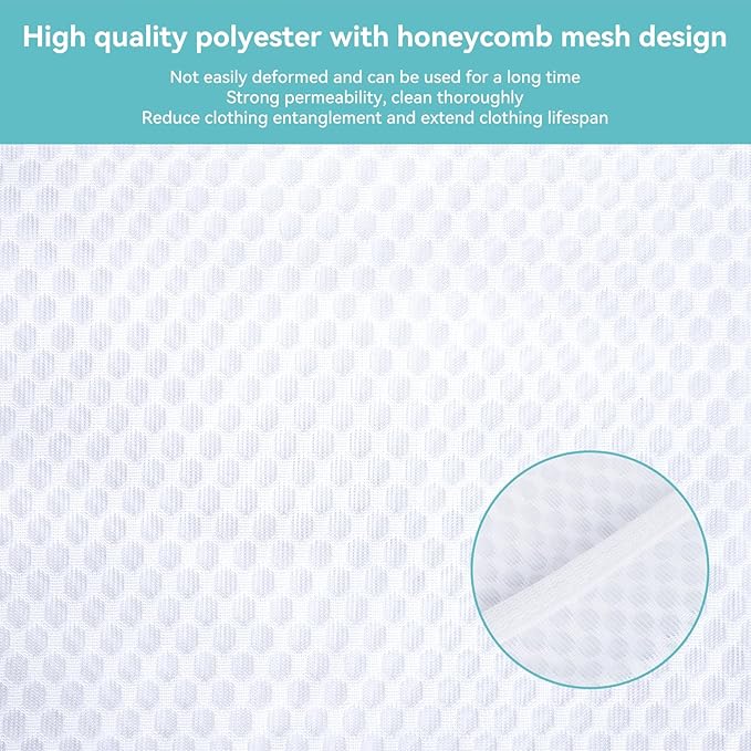 OTraki 2pc Honeycomb Mesh Laundry Bags
