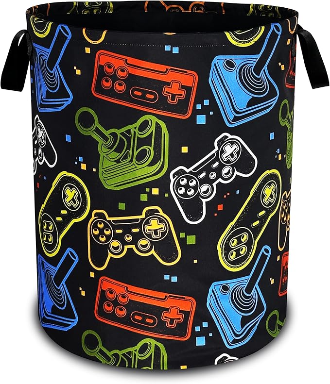Game Consoles Laundry Basket Funny Colorful Oxford Cloth Laundry Hamper
