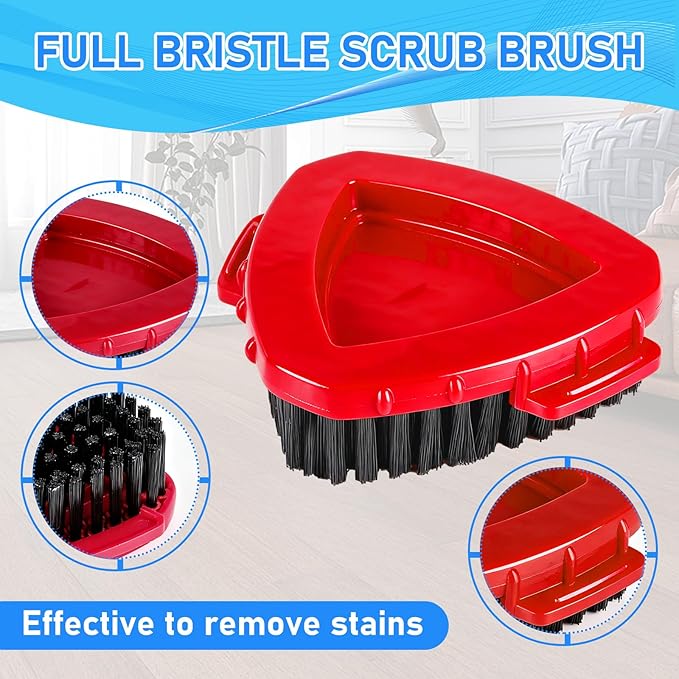 7 Pack Spin Mop Head for O-Ceda RinseClean 2 Tank System, 4 Triangle Microfiber