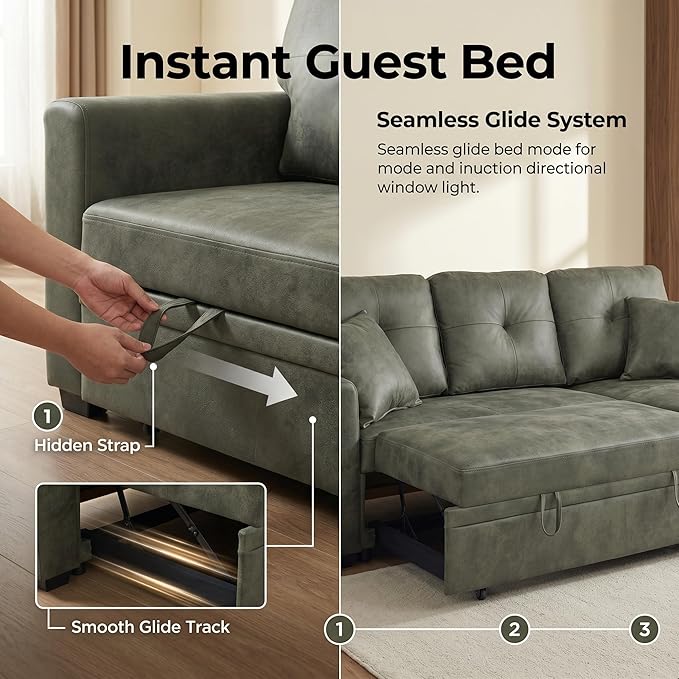 TYBOATLE Convertible Sofa Bed Couch