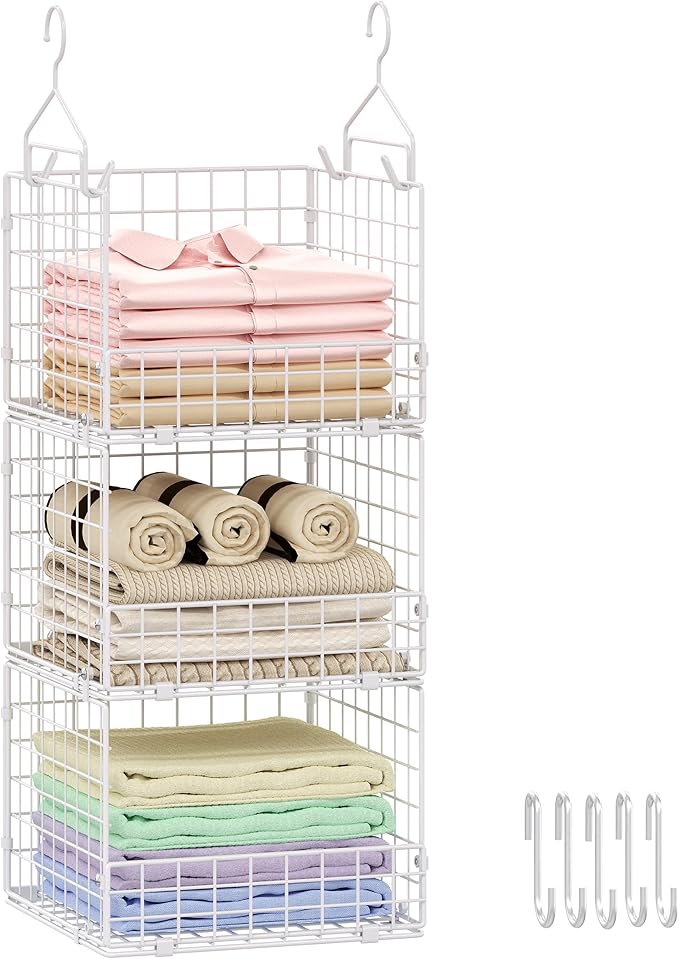Sonyabecca 3-Tier Hanging Closet Organizer