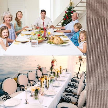 Placemats Set of 6, Place Mats for Kitchen Dining Table, Heat-Resistant Anti-Skid Stain Washable PVC Table Mats, Easy to Cleaning Woven Vinyl Dinner Mats